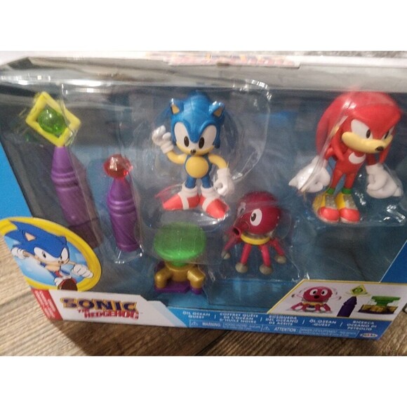 Sonic The Hedgehog Action Figures 2.5" Oil Ocean Diorama NEW - Picture 3 of 4